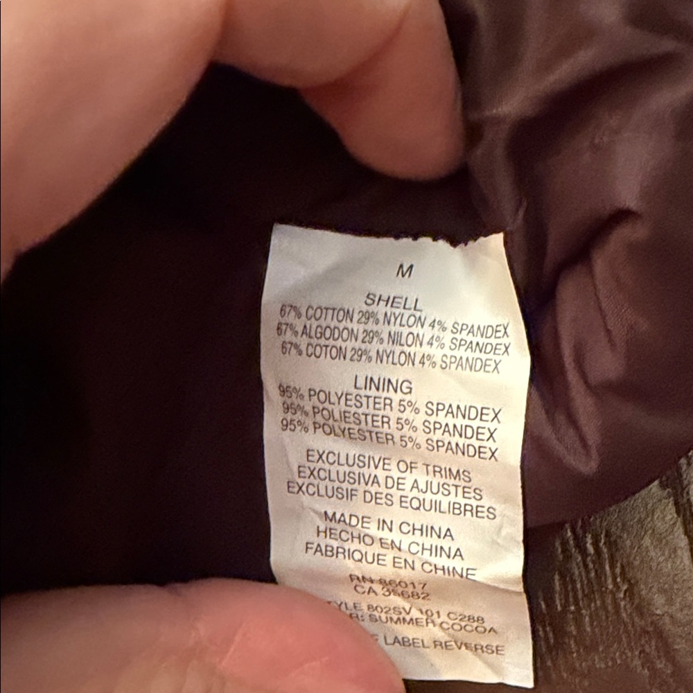 Bebe Chocolate Brown Buttoned Vest Top - Picture 4 of 5